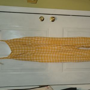 Jumpsuit, Yellow & White Gingham, Old Navy Large